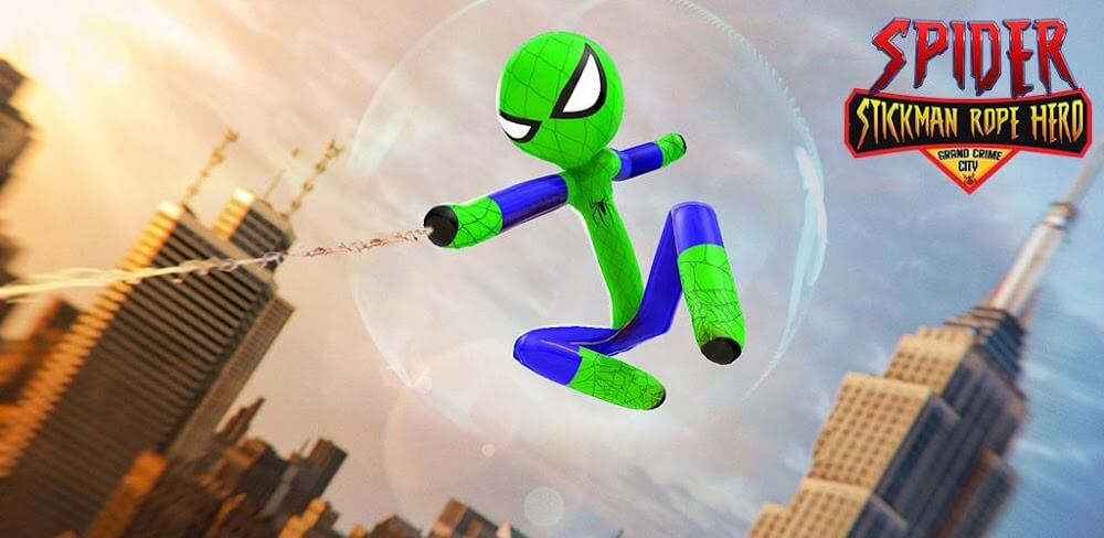 Flying Stickman Rope Hero