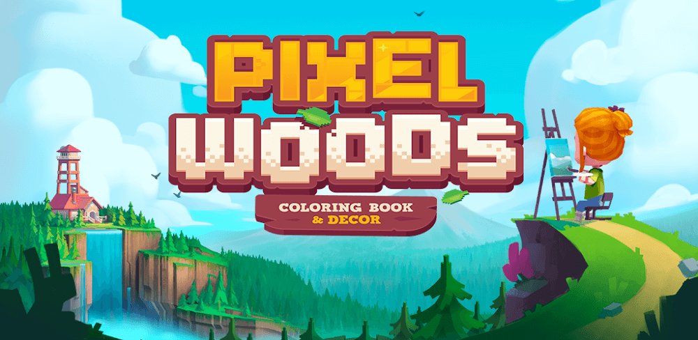 Pixelwoods: Coloring Book &#038; Decor