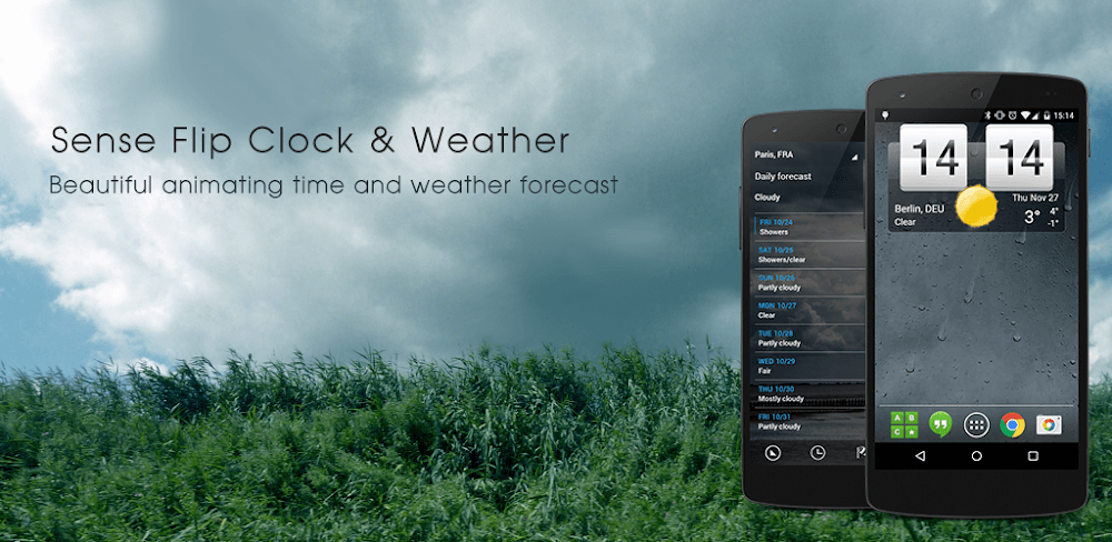 Sense Flip Clock &#038; Weather