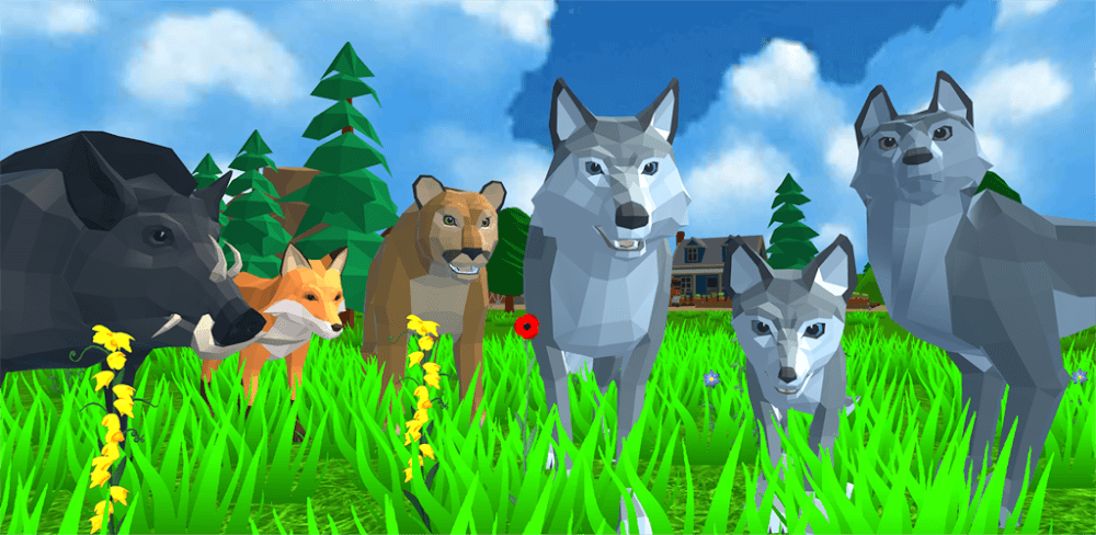 Wolf Simulator: Wild Animals 3D