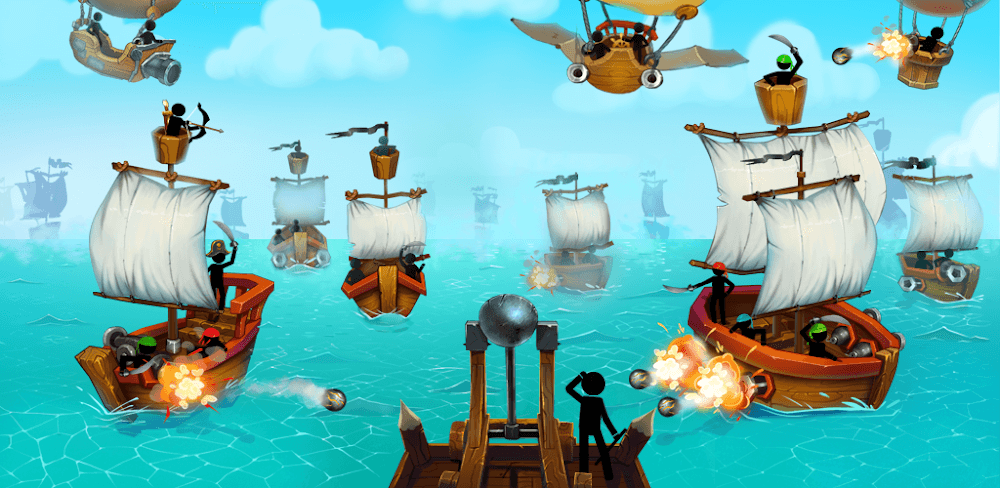 The Catapult: Castle Clash with Stickman Pirates