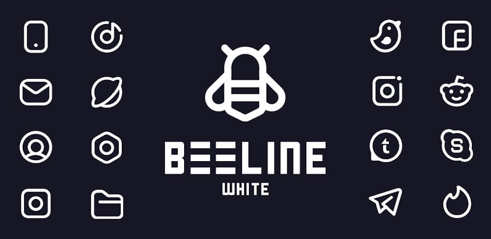 BeeLine White Iconpack