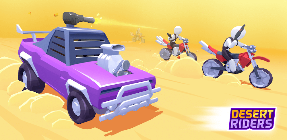 Desert Riders: Car Battle Game