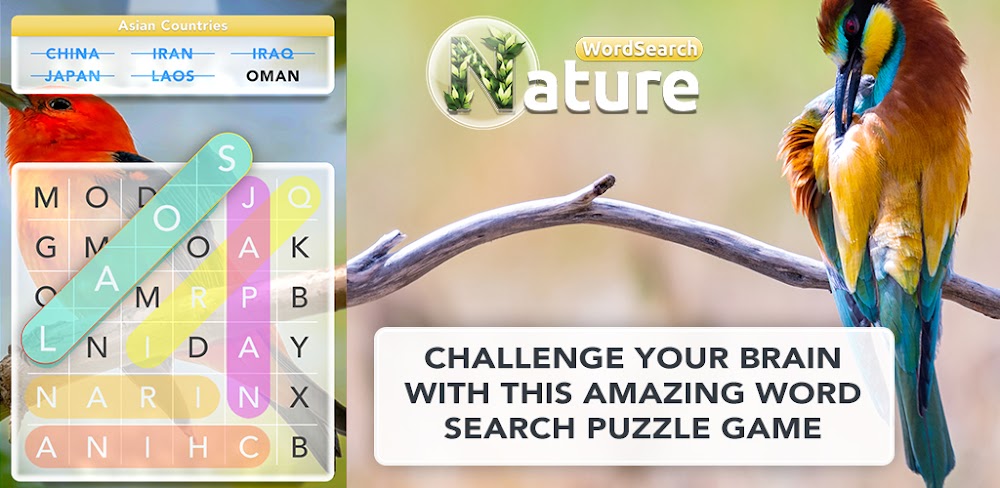 Word Search Nature Puzzle Game